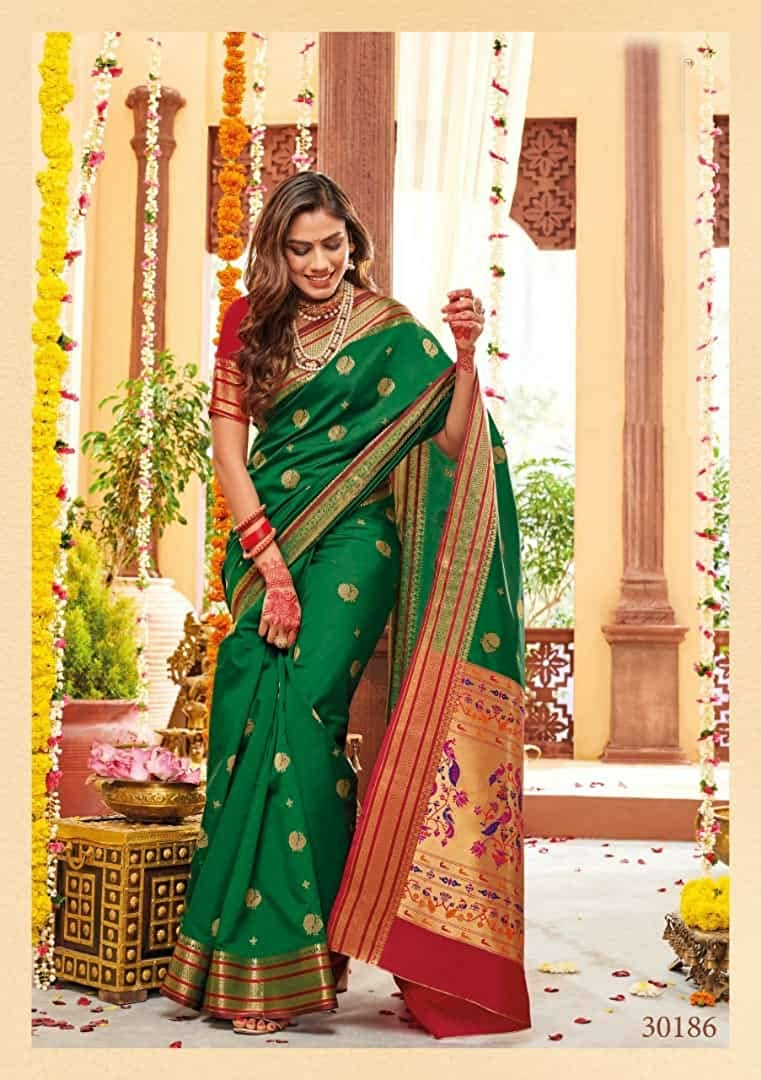 Saree Women's Jacquard Silk Saree With blouse piece