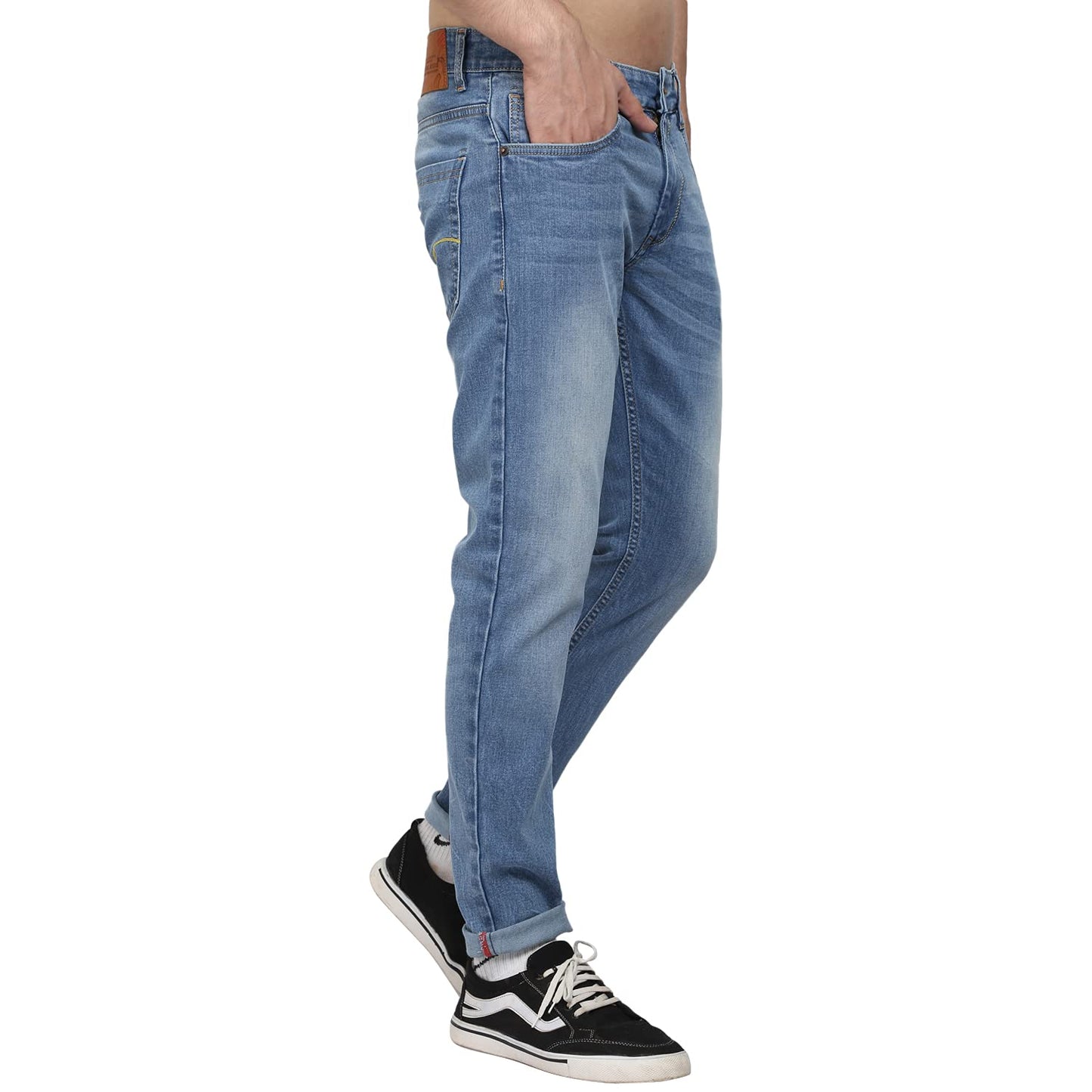 Ankle Fit Premium Blue Colour Stylish and Cool Denim Jeans for Men