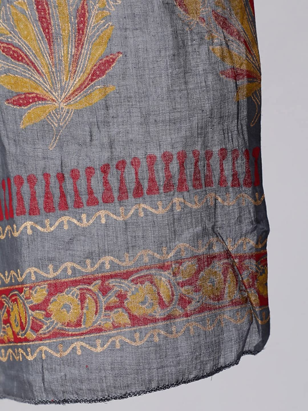 Women's Cotton Printed Straight Kurta with Palazzo Pants & Dupatta Set