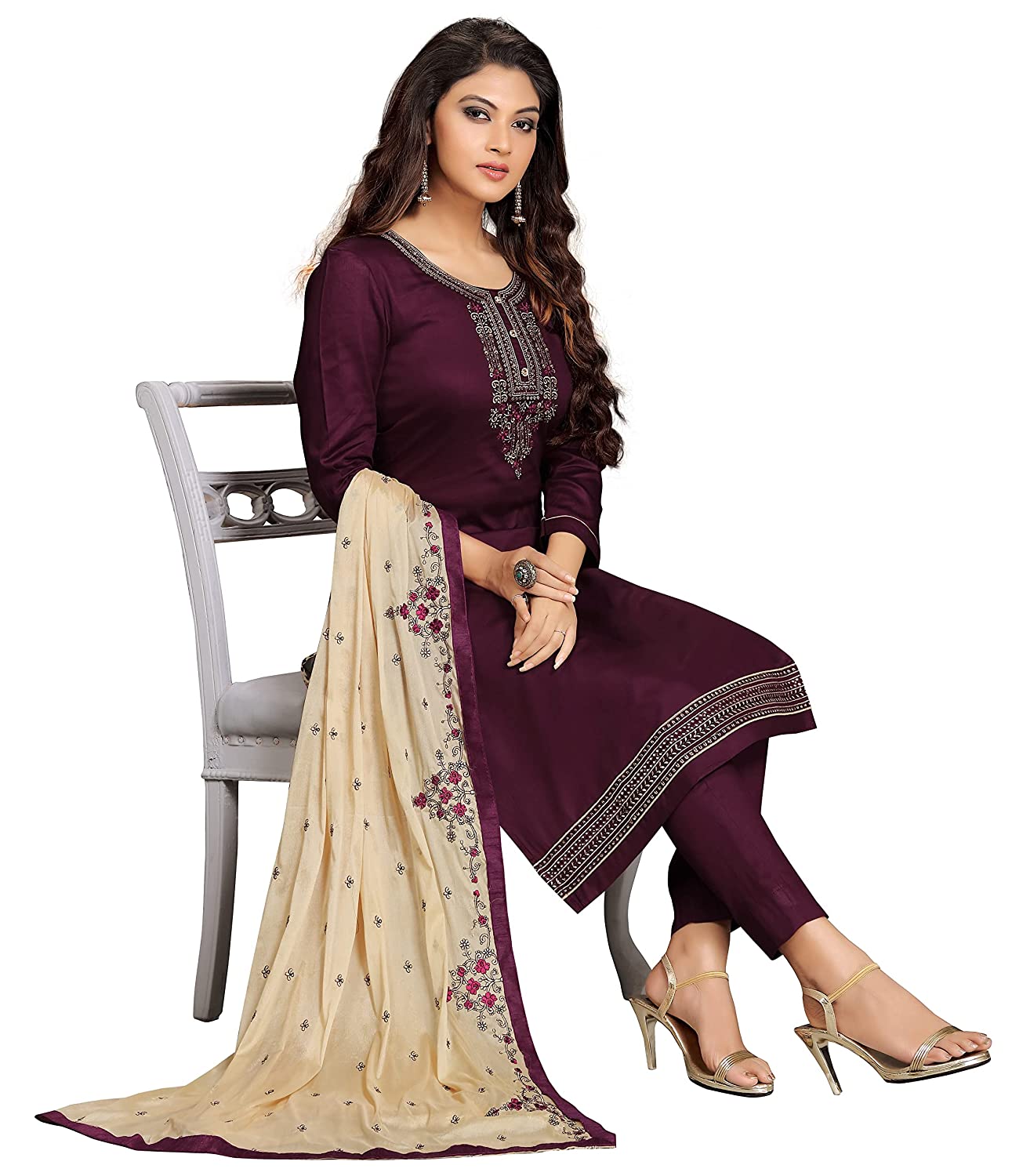 Trends Women's heavy Embroidery salwar suit for women unstitched