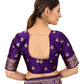 Women’s Daily/Party/Wedding/Casual Wear Rapier Jacquard Banarasi Cotton Silk Saree With Jacquard Designed Unstitched Blouse Piece.