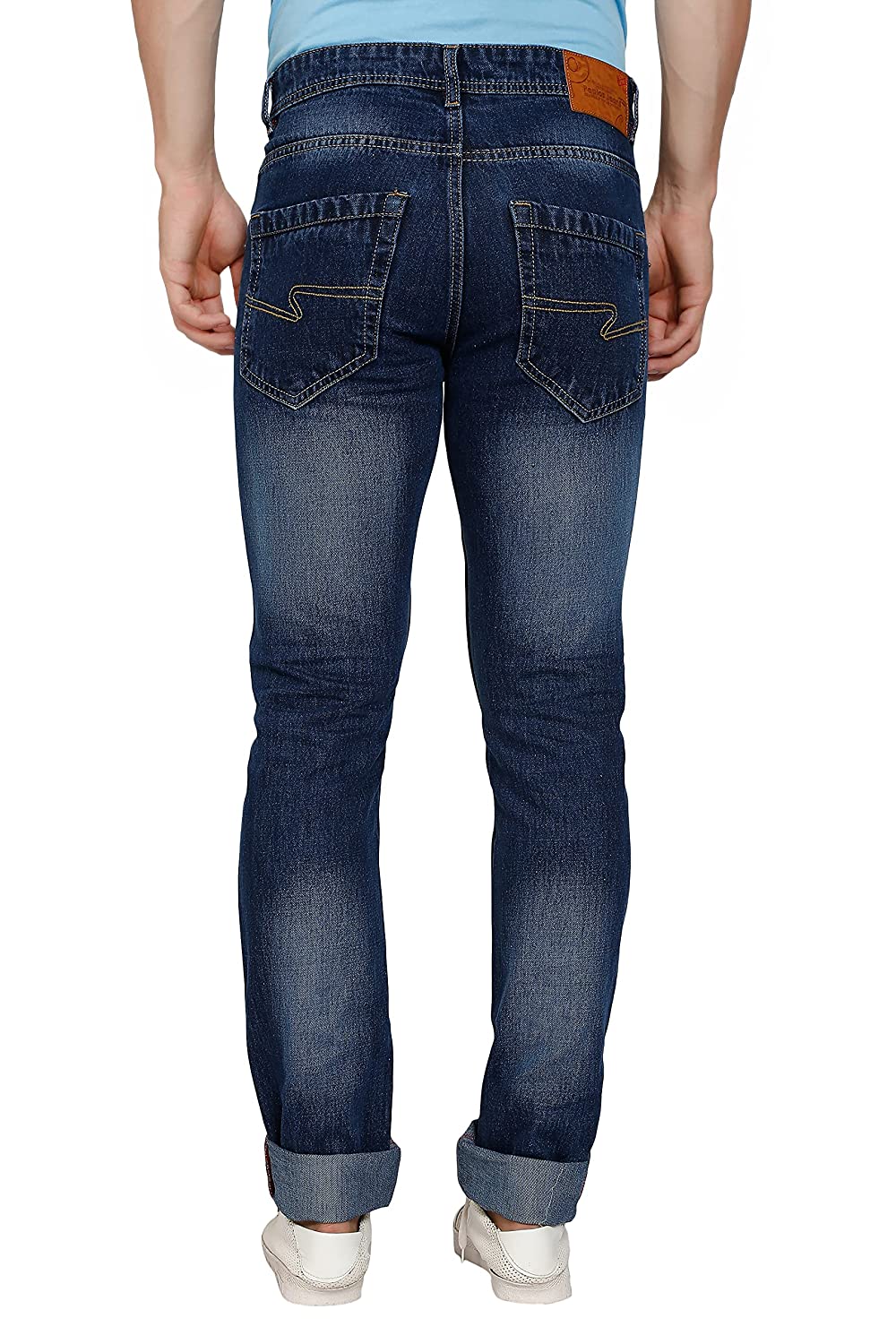 Slim Fit Dark Blue Color Premium Class Denim Jeans for Men