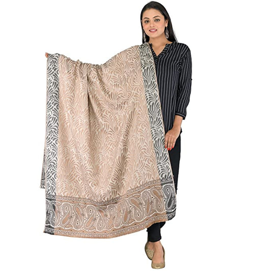 Women's Shawls Floral Jacquard Emboidered Designs