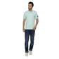 Regular Fit Sea Green Half Sleeve Cotton Premium Polo T-Shirt for Men