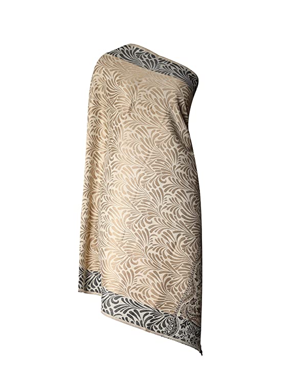 Women's Shawls Floral Jacquard Emboidered Designs