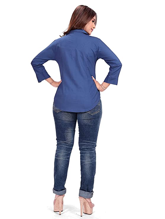 Buy Pepe Jeans Black Cotton Regular Fit Shirt for Women Online @ Tata CLiQ
